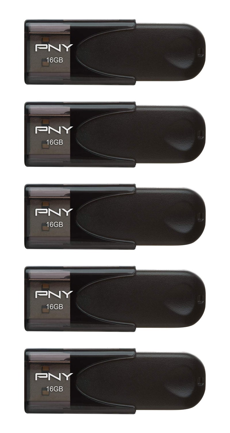 PNY 16GB AttachÃ© 4 USB 2.0 Flash Drive 5-Pack - Image 1